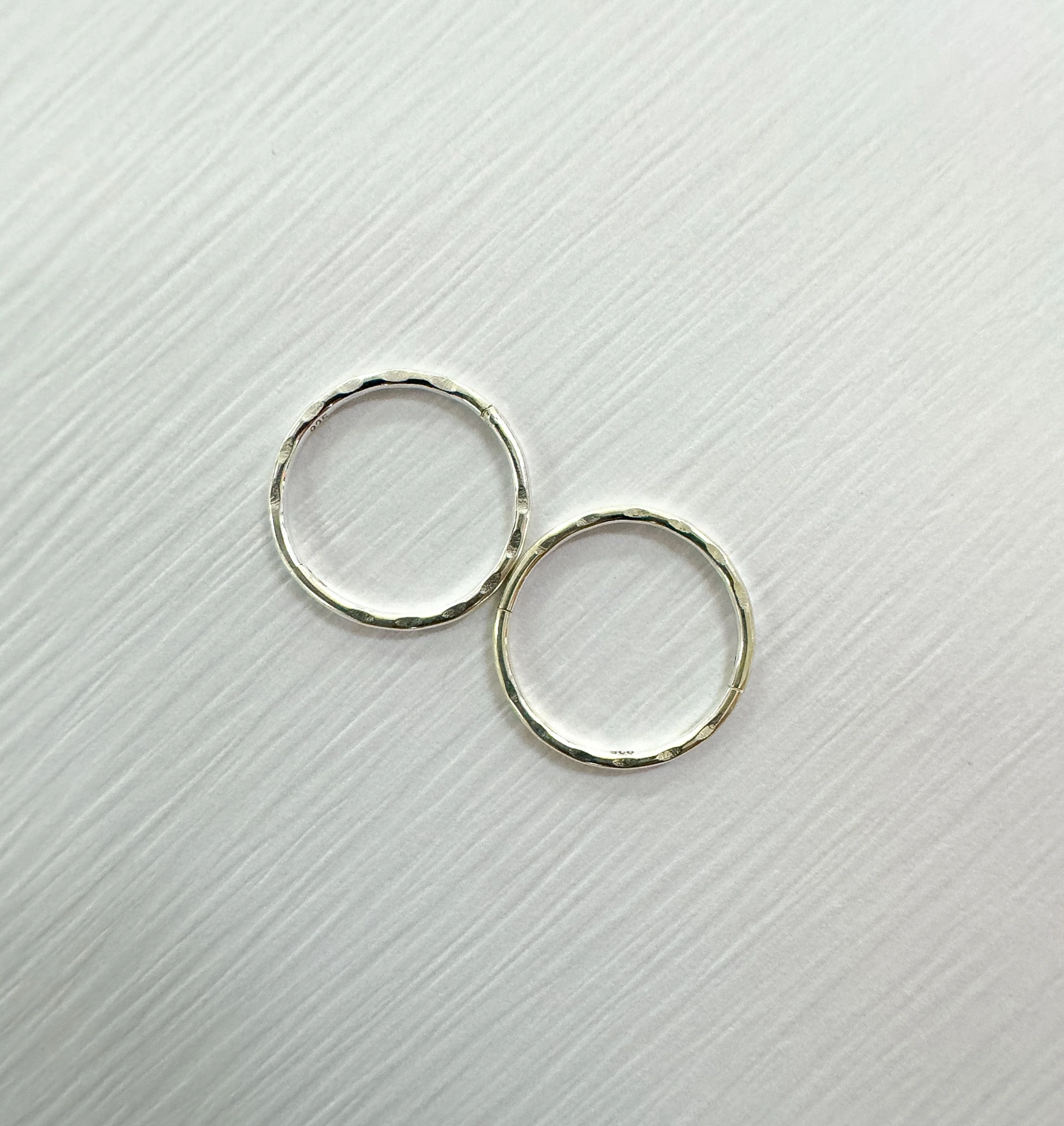 Faceted Sleepers Silver
